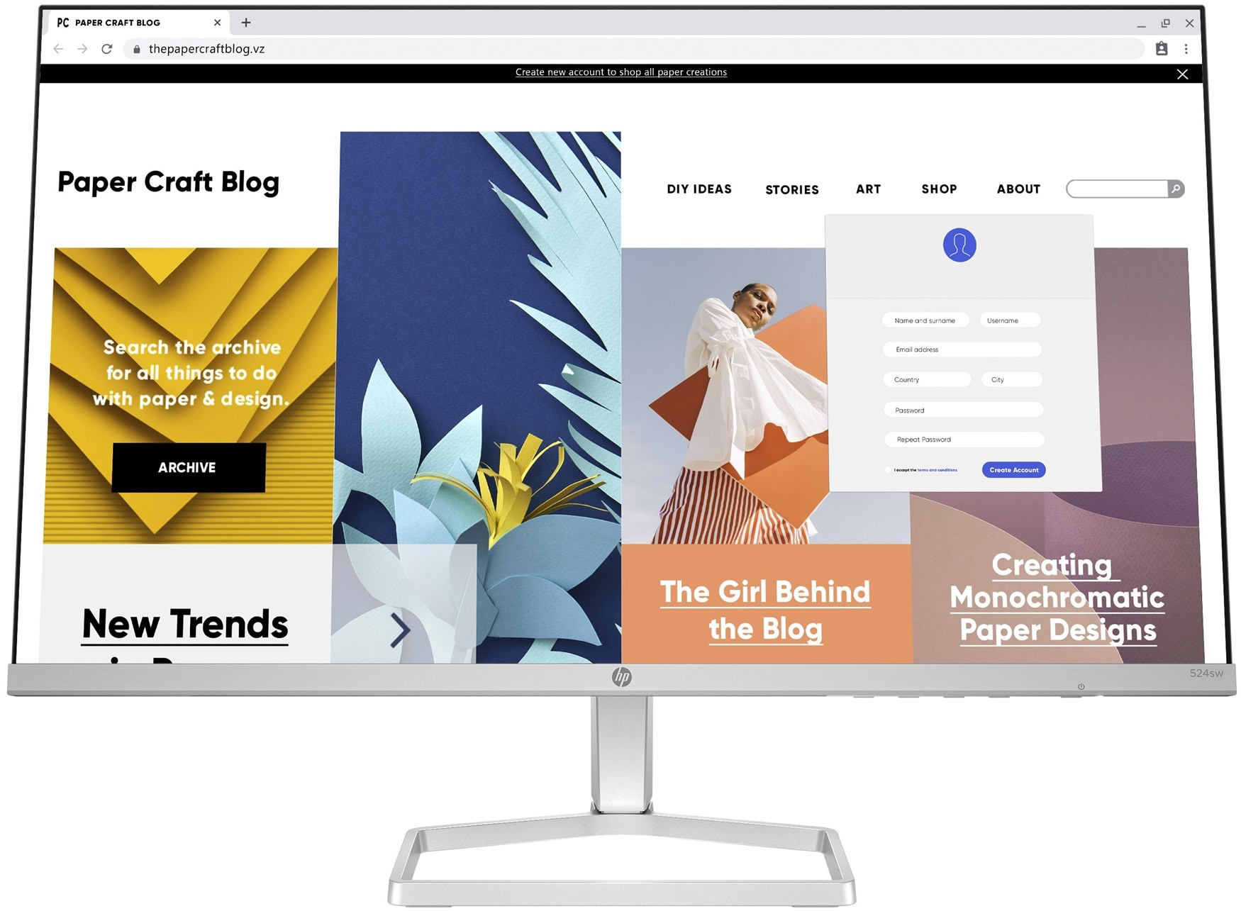 HP Series 5 - 524sw 24″ Monitor