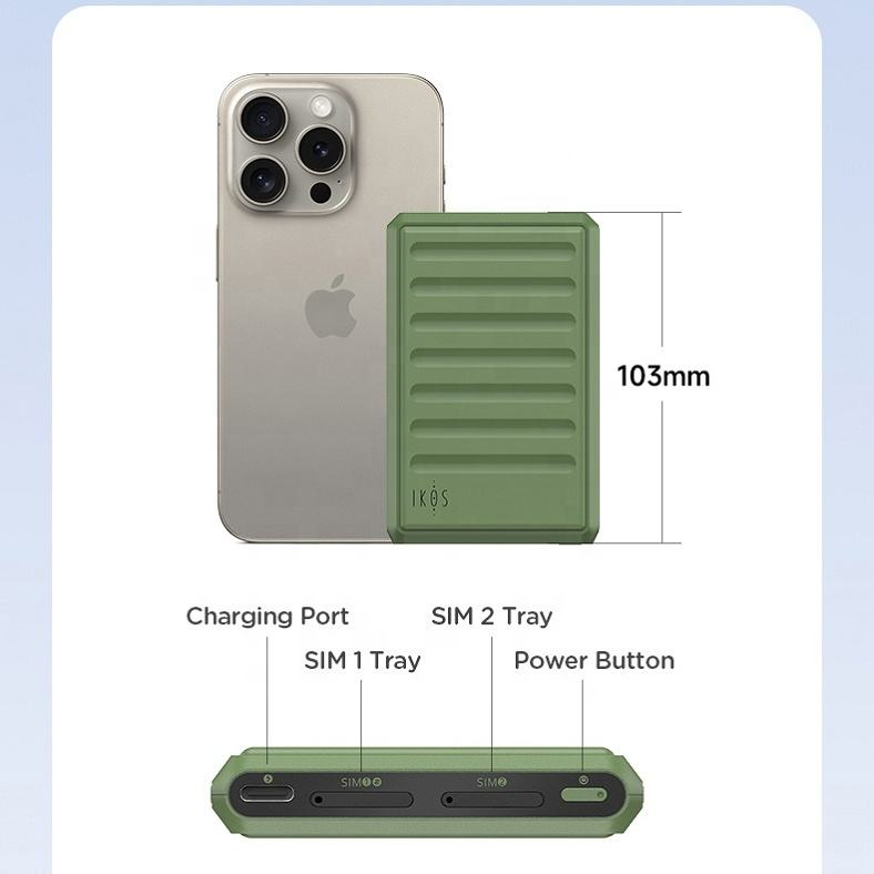 IKOS K7 Dual Sim Adapter with 4G Support - الصورة 2