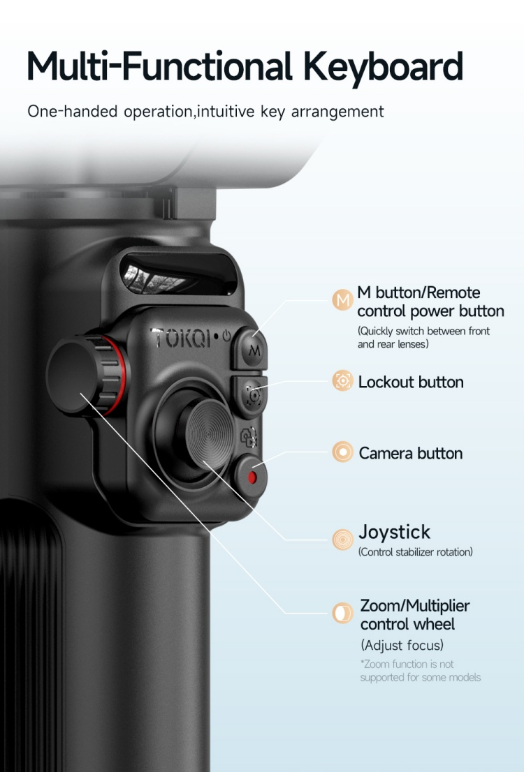 TOKQI M03 3-Axis Gimbal Stabilizer - الصورة 3
