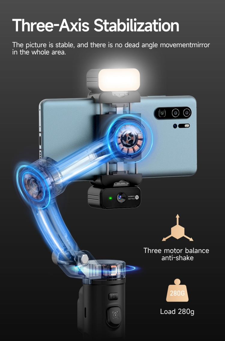 TOKQI M03 3-Axis Gimbal Stabilizer - الصورة 2