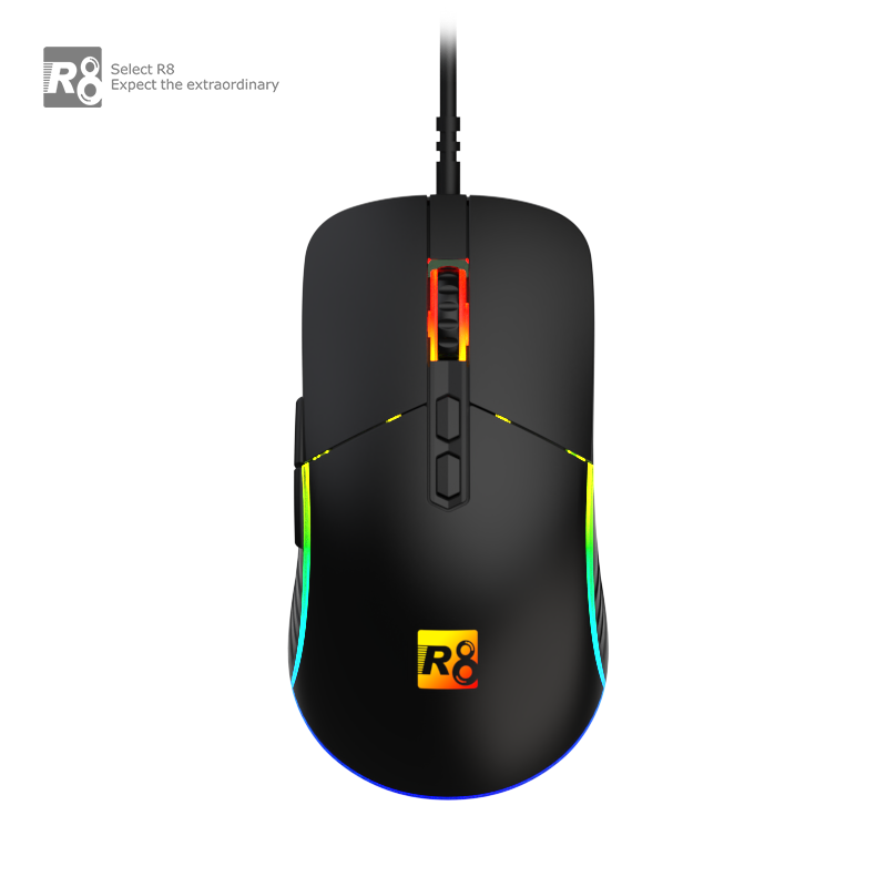 R8 G202 Wired 8D RGB Gaming Mouse