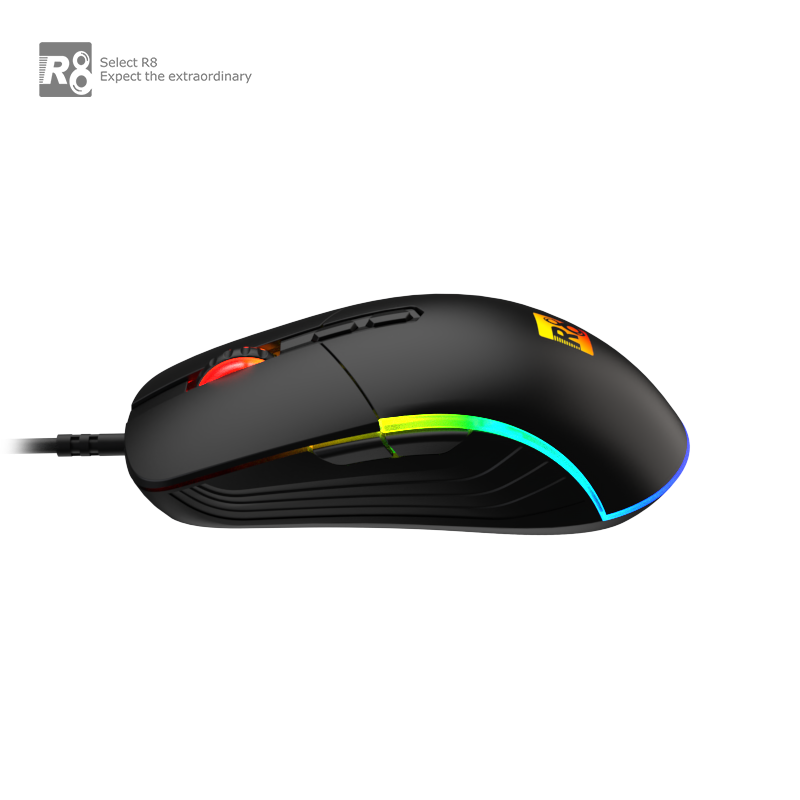 R8 G202 Wired 8D RGB Gaming Mouse - الصورة 2