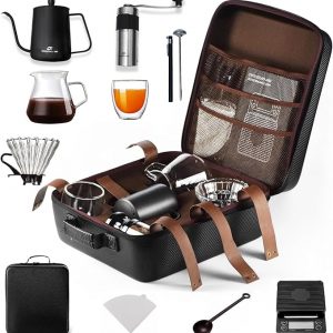 V60 ماكينة قهوة للرحلات مع حقيبة