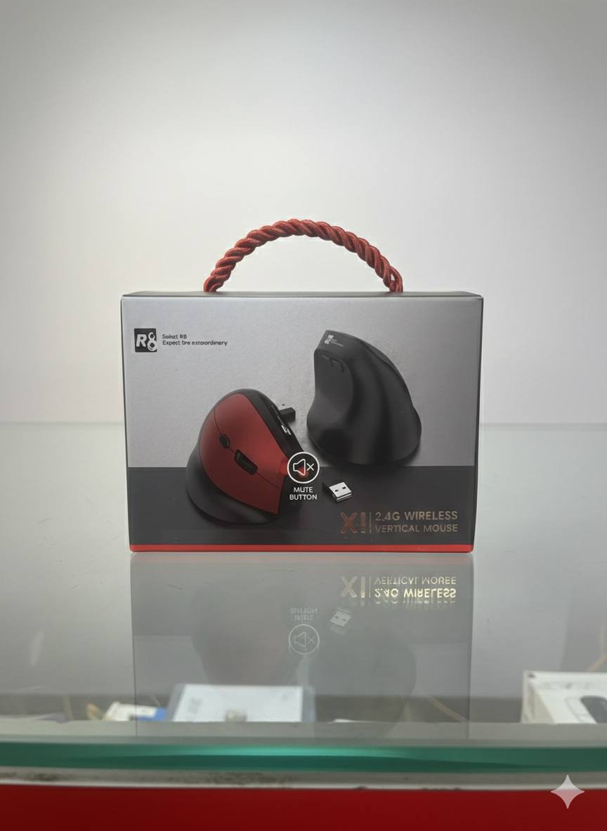 R8 X1 2.4G WIRELESS VERTICAL MOUSE