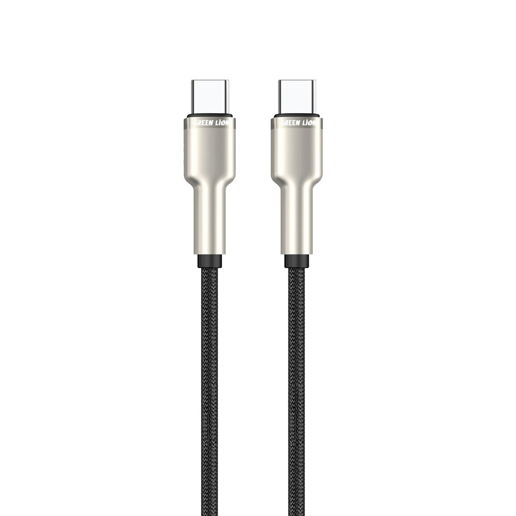 Green Lion USB-C to USB-C Braided Zinc Alloy Cable