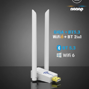 WIFI ADAPTER W212 GIGA + BT5.3 WIFI6 + BT 2IN1