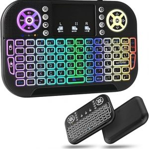 Mini Backlit Wireless Keyboard RGB