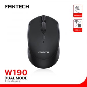 FANTECH W190 SILENT MOUSE Bluetooth + 2.4GHz Wireless BLACK