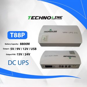 TECHNOLINE Line T88P DC UPS 8800MAh + POE