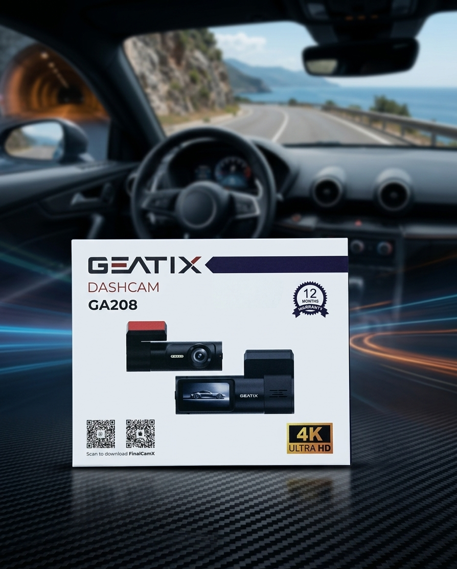 GEATIX GA208 DASHCAM 4K ULTRA HD WIFI + TFT