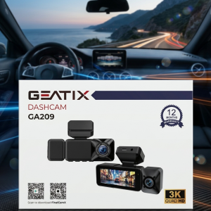GEATIX GA209 DASHCAM 3K QUAD HD WIFI + TFT