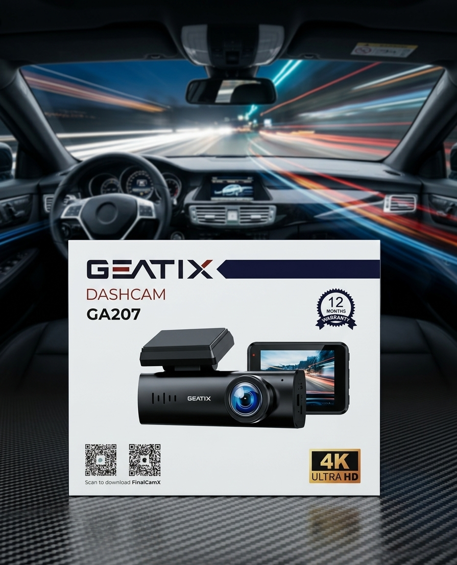 GEATIX GA207 DASHCAM 4K ULTRA HD WIFI