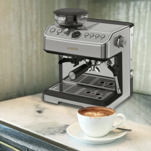 Lepresso Espresso Machine Conical Grinder & Steamer LPCFFM0038