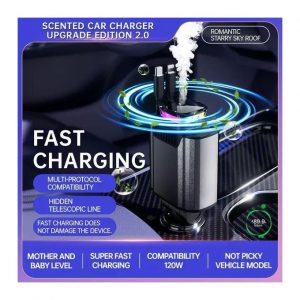 STARLIGHT CAR CHARGER 6 IN 1 120W
