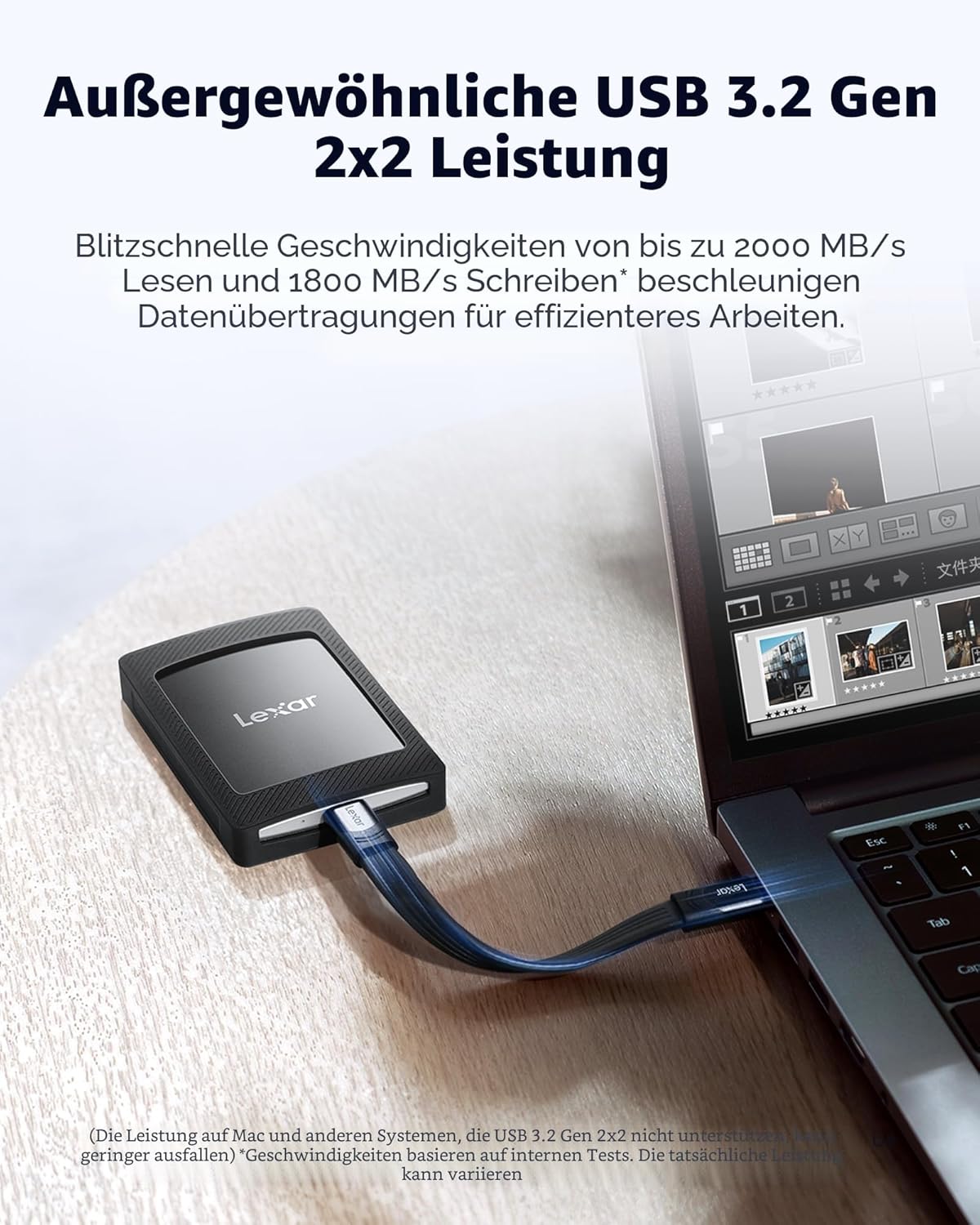 Lexar SL500 Portable SSD 1TB - الصورة 2