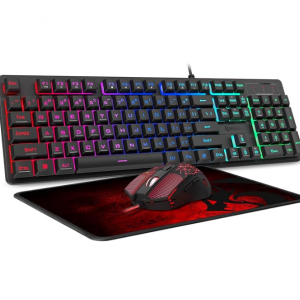 Redragon S107-2 Gaming Membrane Keyboard+ MOUSE + PAD MOUSE