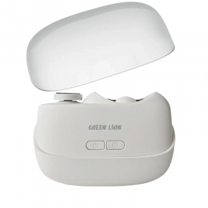 Green Lion 2-In-1 Nail Clipper and Polisher - White
