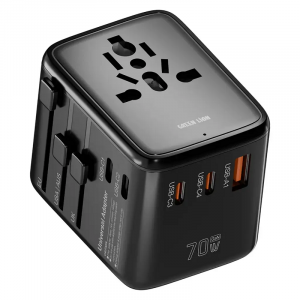Green Lion Companion 70 GaN 70W Travel Adapter - Black