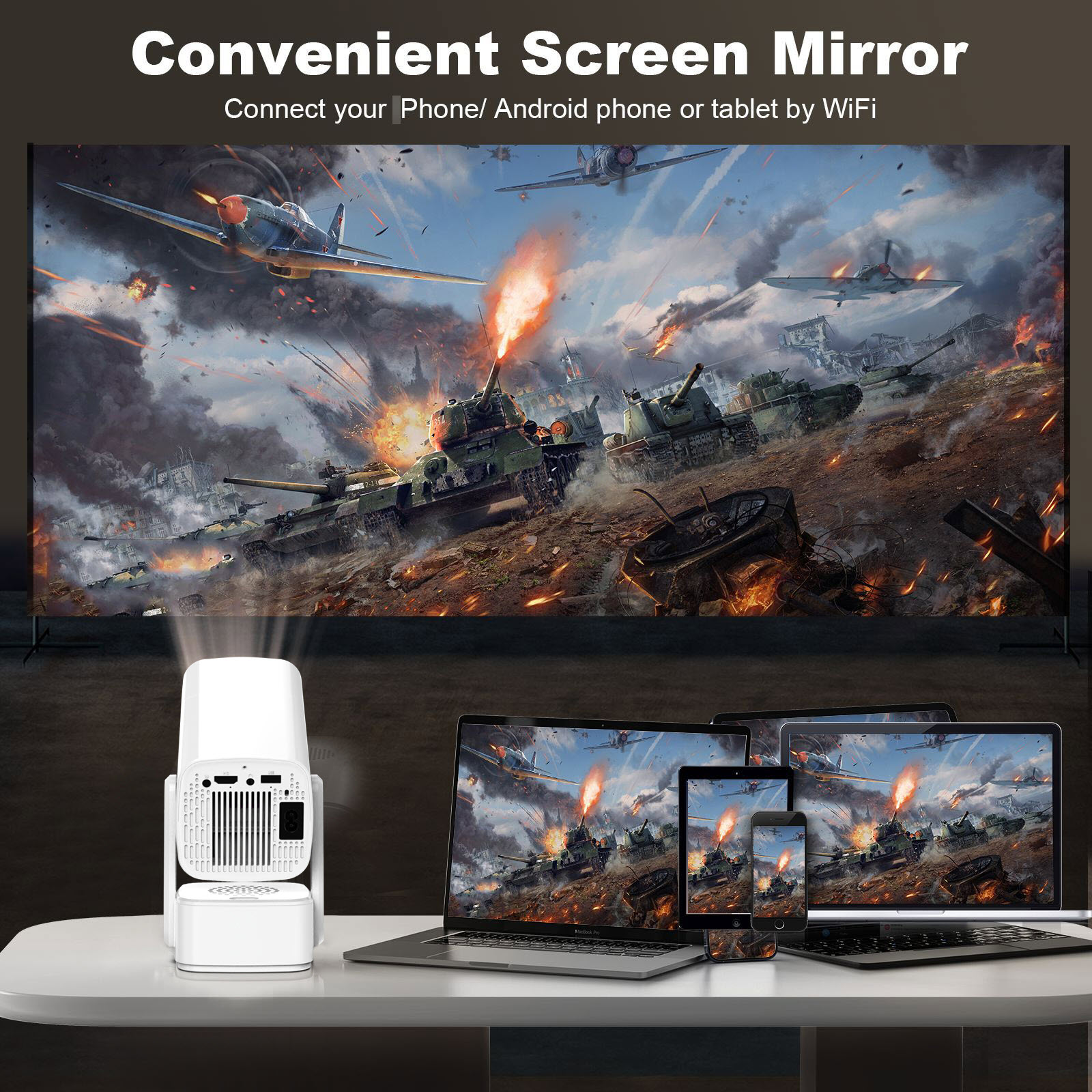 V6 Portable Mini Projector - الصورة 3