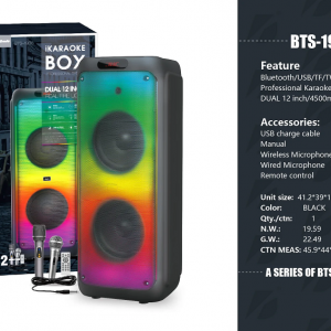 BRODU BTS-1938 12*2″inch Wireless Speaker