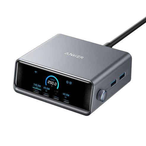 Anker Prime Charger, 250W 6-Port GaN Charging Station
