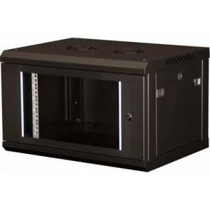LANDE - 6U 19 600 X450 Glass black -WB -06U 6045-BL-F