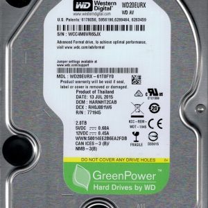 Western Digital 2TB Pull Out 3.5 HDD