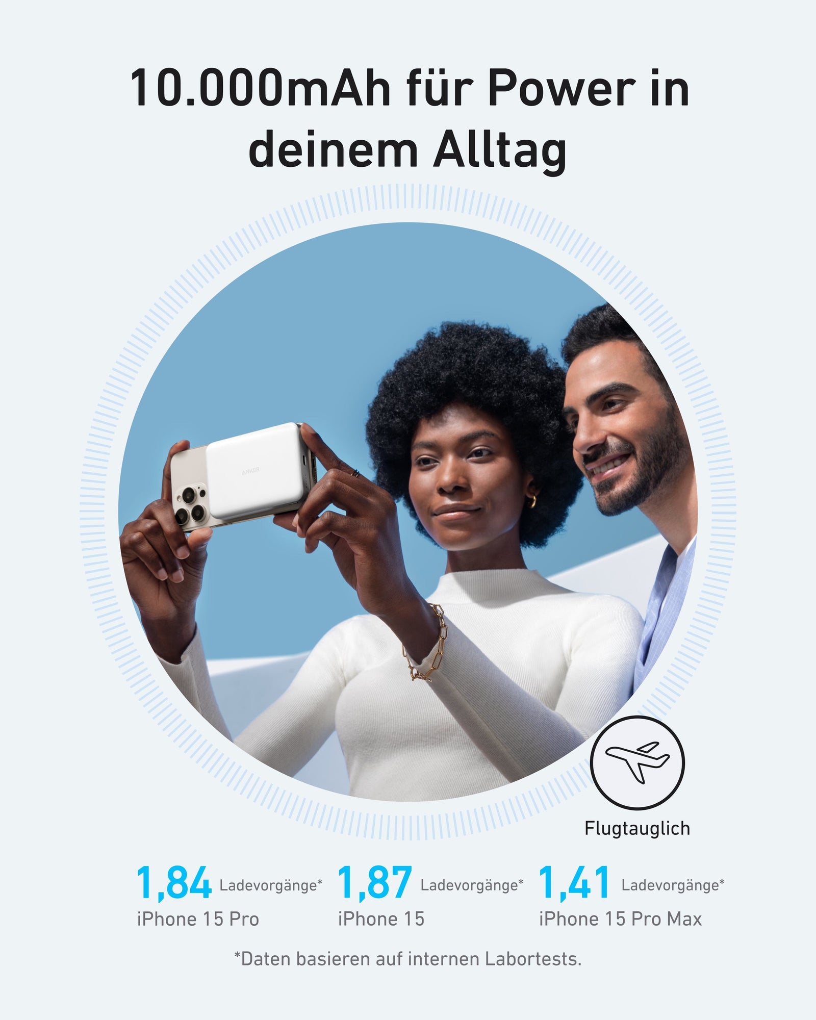 Anker MagGo Power Bank (10K, Slim) -Whait - الصورة 2