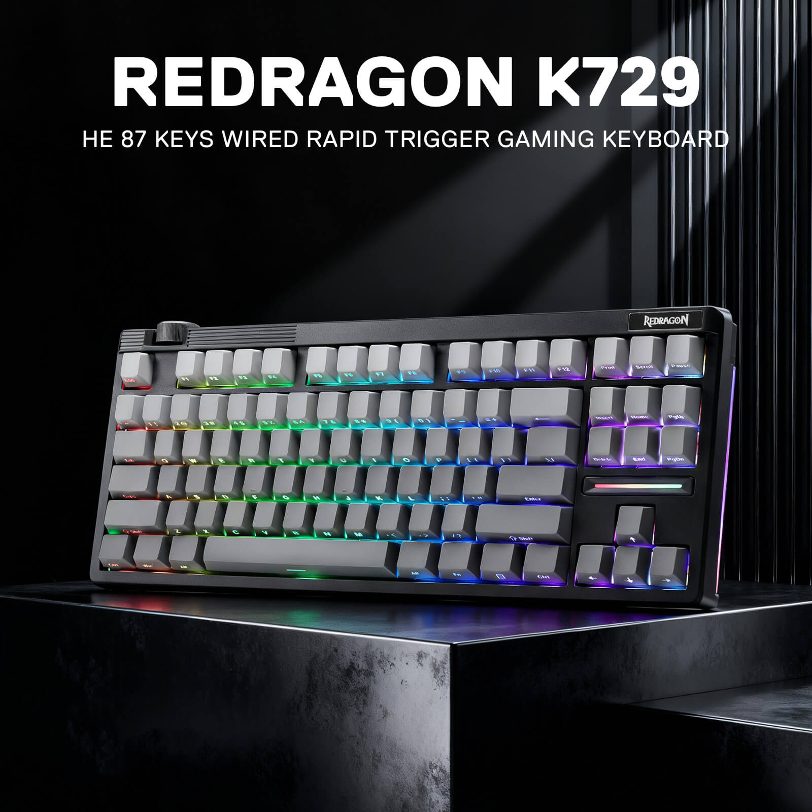 Redragon OTIIM Magnetic k729 RGP-M Switch Silent peach - الصورة 3
