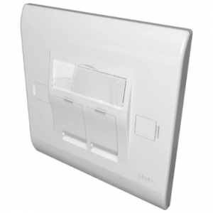 MMC Socket 1xRJ45 Empty 86x86 White