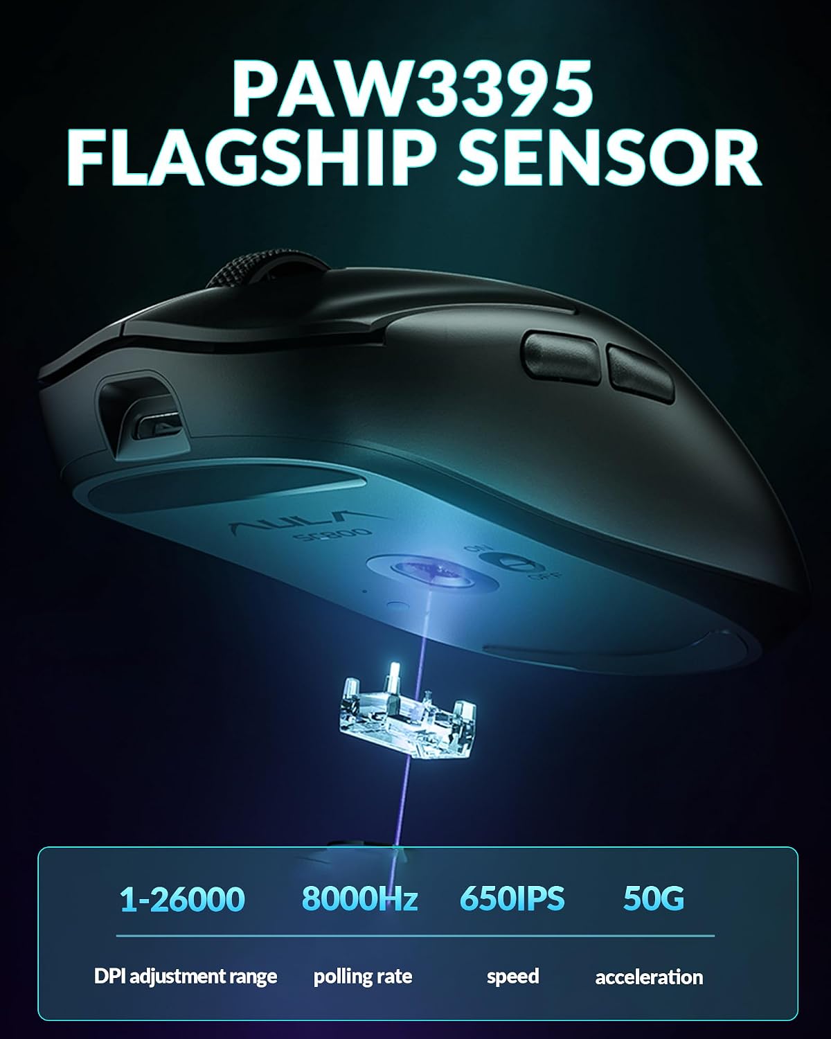 AULA SC800 Wireless Mouse - الصورة 3