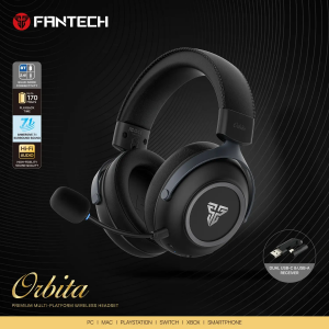 Fantech WHG07 ORBITA Premium Wireless Gaming Headset-Black