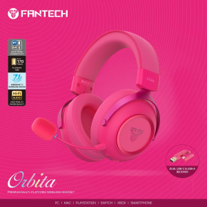 Fantech WHG07 ORBITA Premium Wireless Gaming Headset-Pink