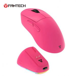 Fantech WG14E YARI E Ergonomic Wireless Gaming Mouse-Pink